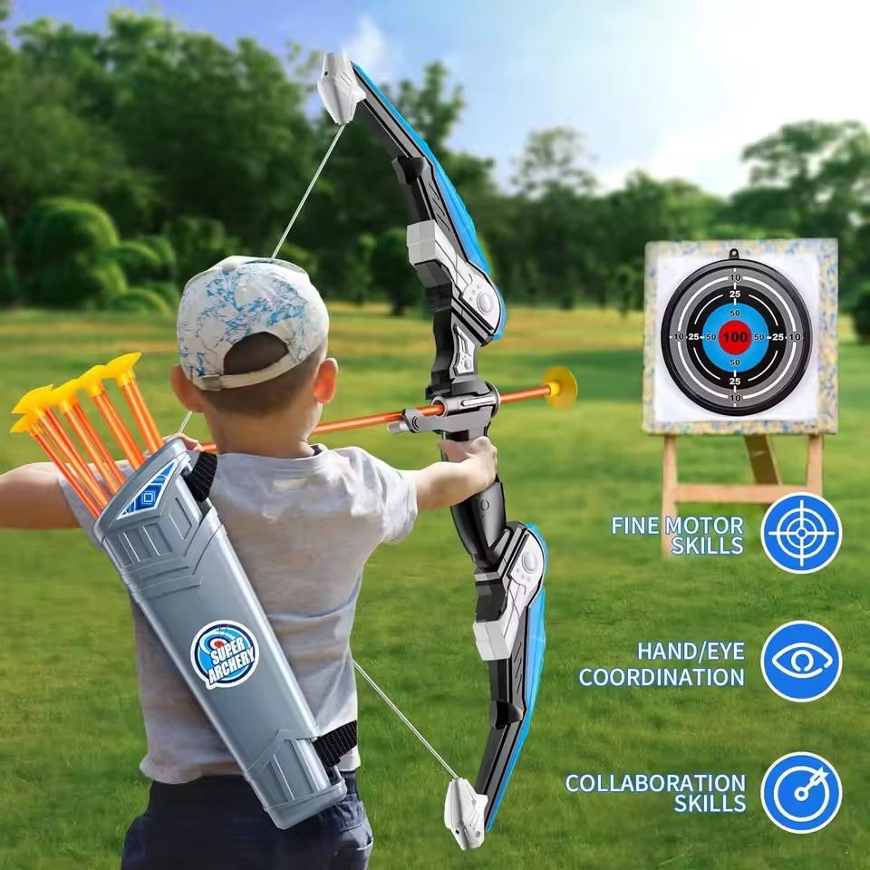 Kids Outdoor Archery Set - Детский светодиодный набор игрушек для стрельбы