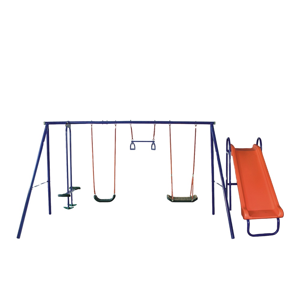 Kids Outdoor Swing Set With Slide - Оптовая продажа: Дешевый уличный детский игровой