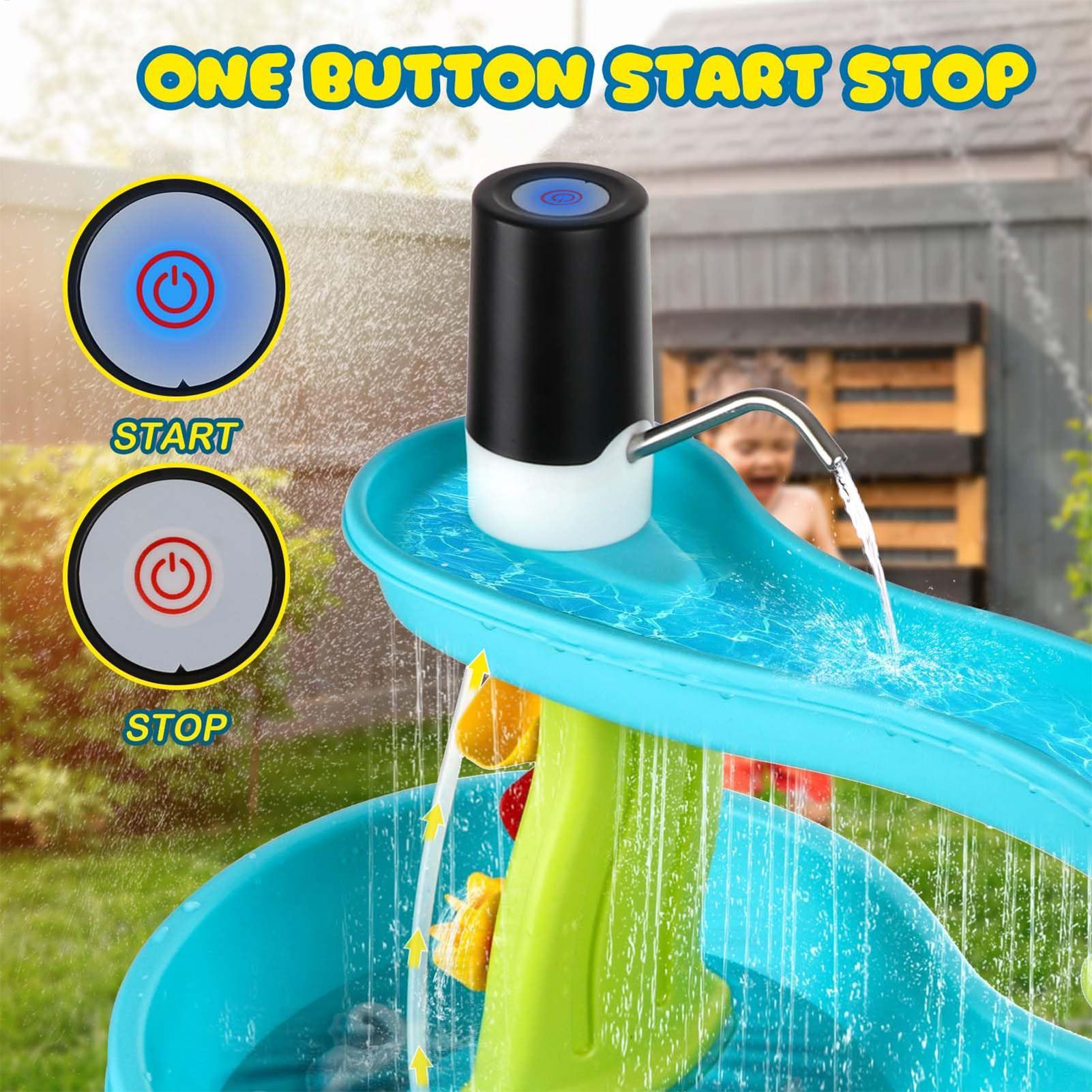 Kids Outdoor Water Table - Маленький беспроводной перезаряжаемый насос для воды