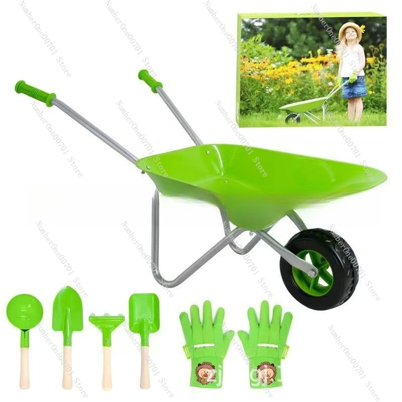 Kids Outdoor Activities - Детская уличная тачка, зеленый игровой набор