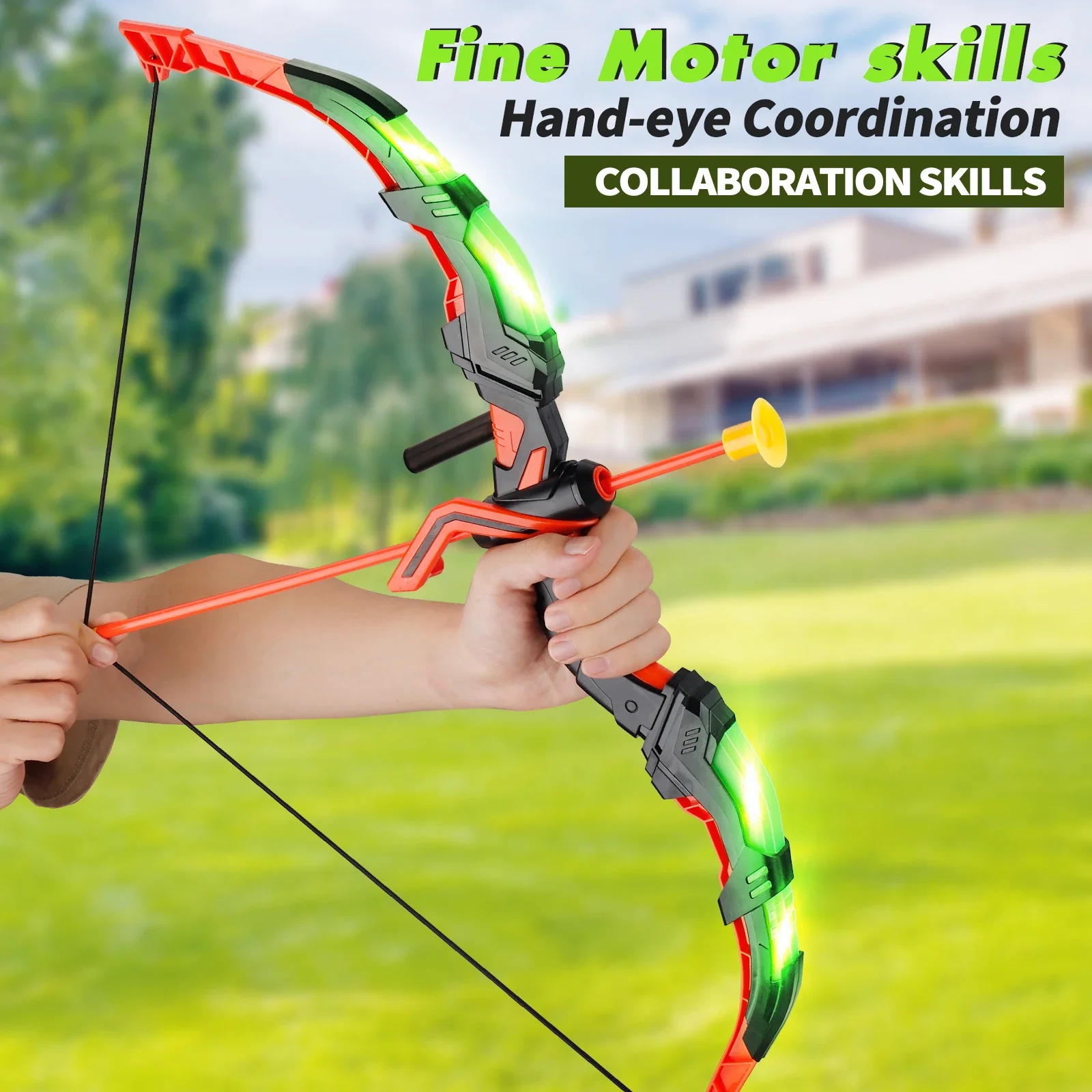 Kids Outdoor Archery Set - Детский светодиодный набор игрушек для стрельбы