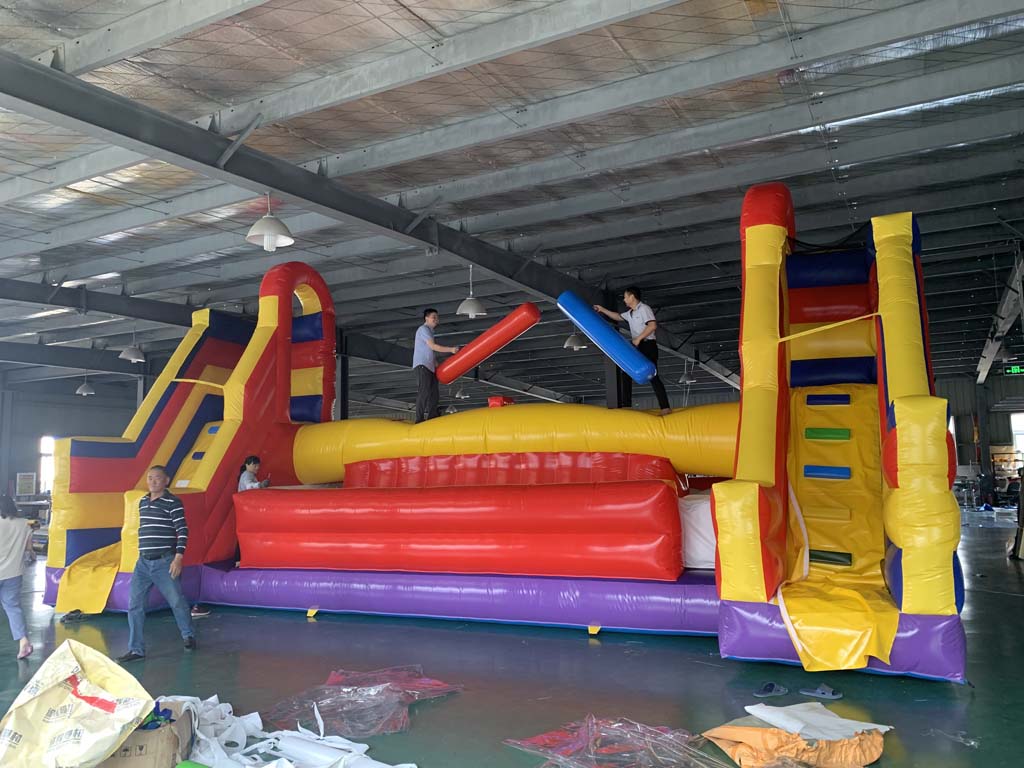 Коммерческая гигантская надувн – обзор и цена Kids Outdoor Obstacle Course
