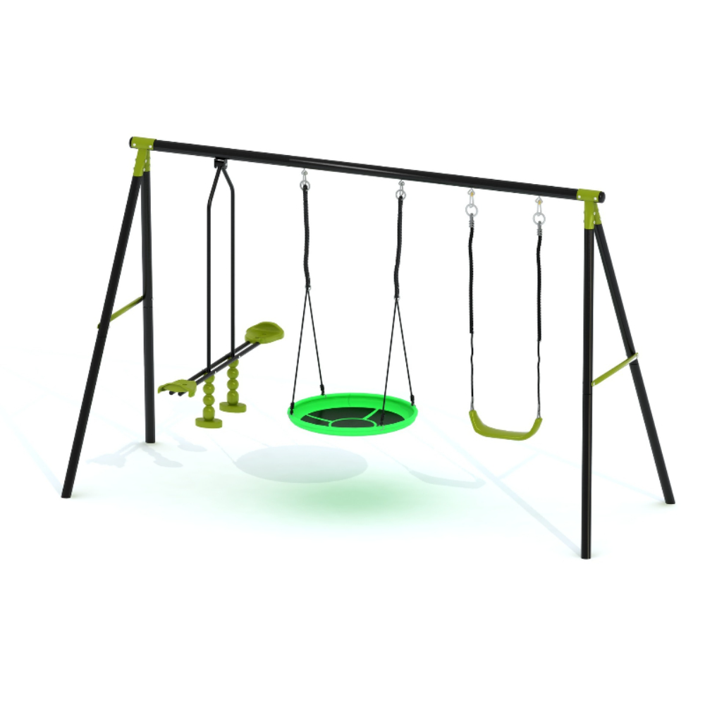 Детский игровой комплекс 3-в-1 – обзор и цена Kids Outdoor Swing Set With Slide