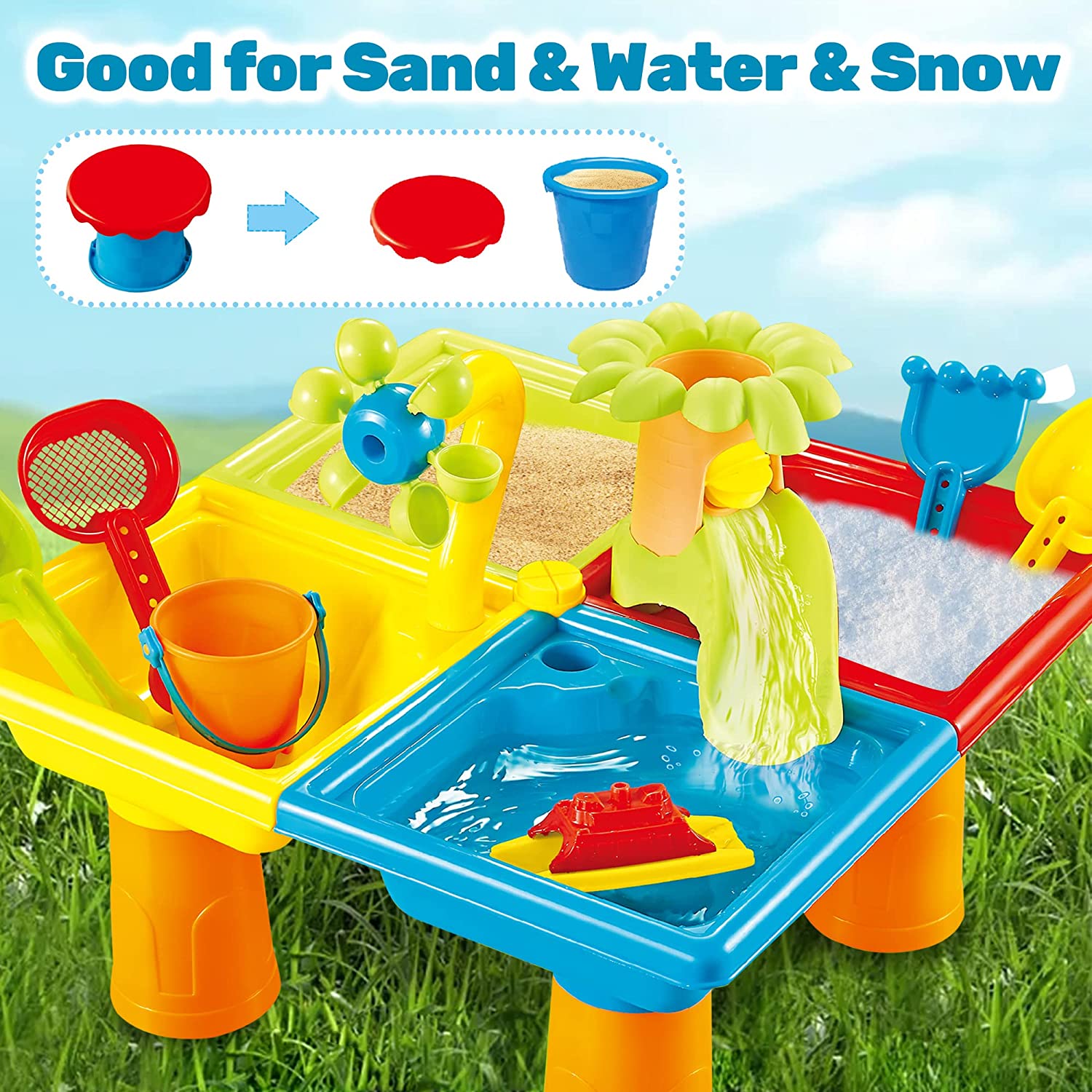 Пляжный стол, песок, игрушки д – обзор и цена Kids Outdoor Water Table