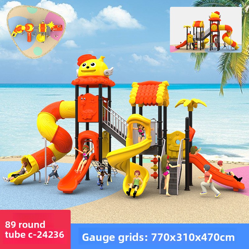 Заводская коммерческая маленьк – обзор и цена Kids Outdoor Swing Set With Slide