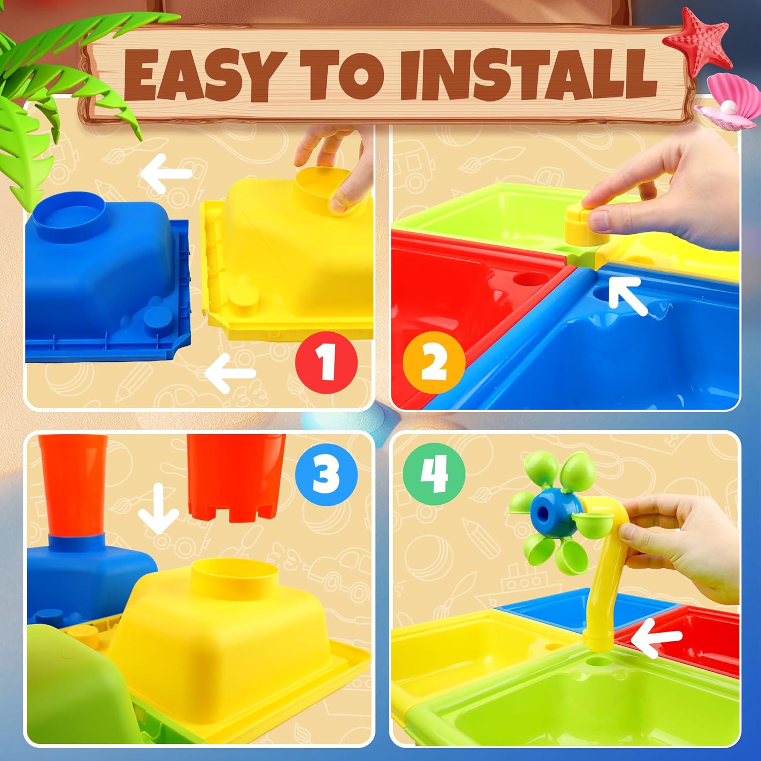 25 шт. летний водный стол для  – обзор и цена Kids Outdoor Water Table