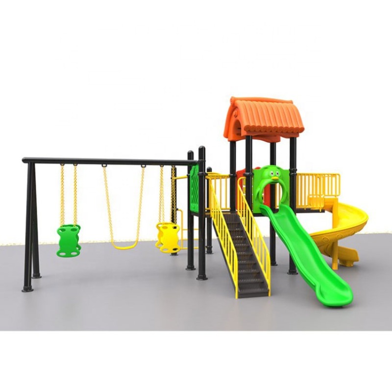Оптовая продажа, низкая цена,  – обзор и цена Kids Outdoor Swing Set With Slide