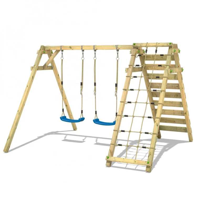 Деревянный уличный игровой ком – обзор и цена Kids Outdoor Swing Set With Slide