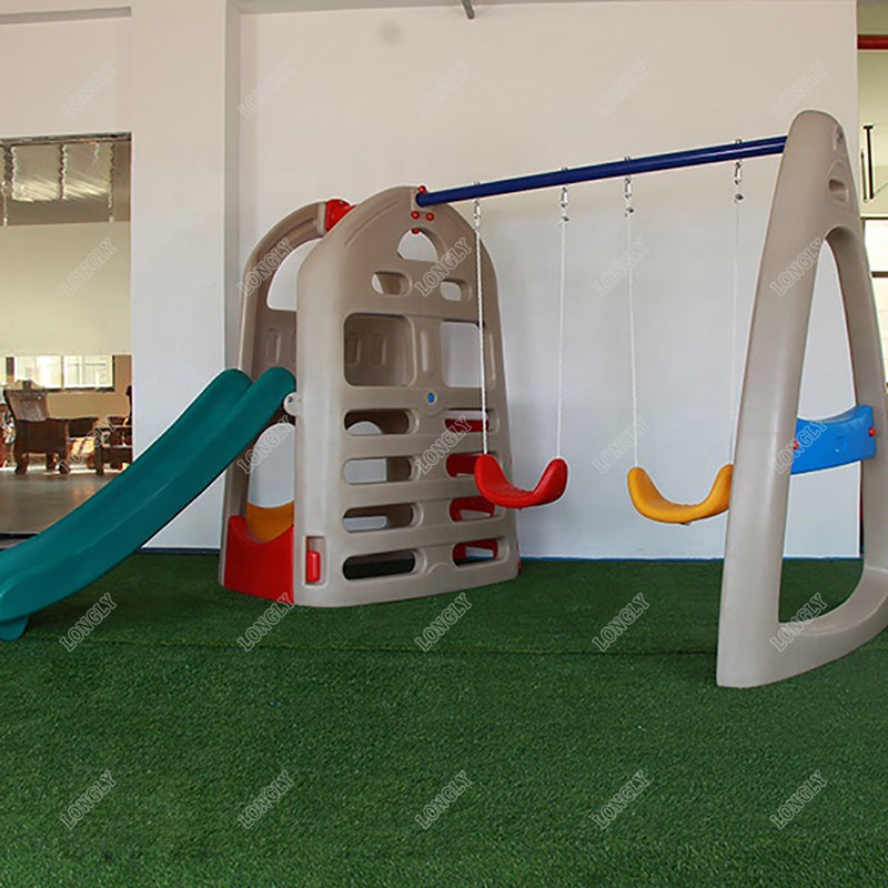 Пластиковая горка и качели для – обзор и цена Kids Outdoor Swing Set With Slide