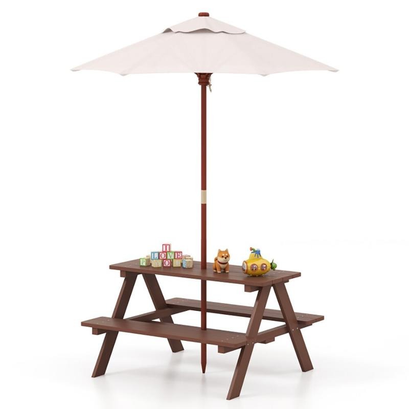 Уличный набор для пикника: 4-м – обзор и цена Kids Outdoor Umbrella For Table