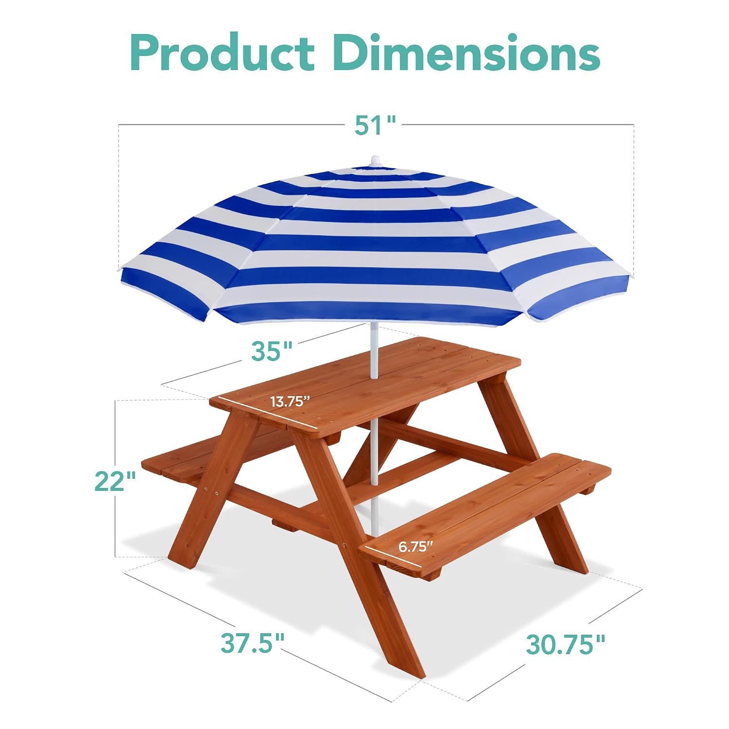 Деревянный детский стол для пи – обзор и цена Kids Outdoor Umbrella For Table